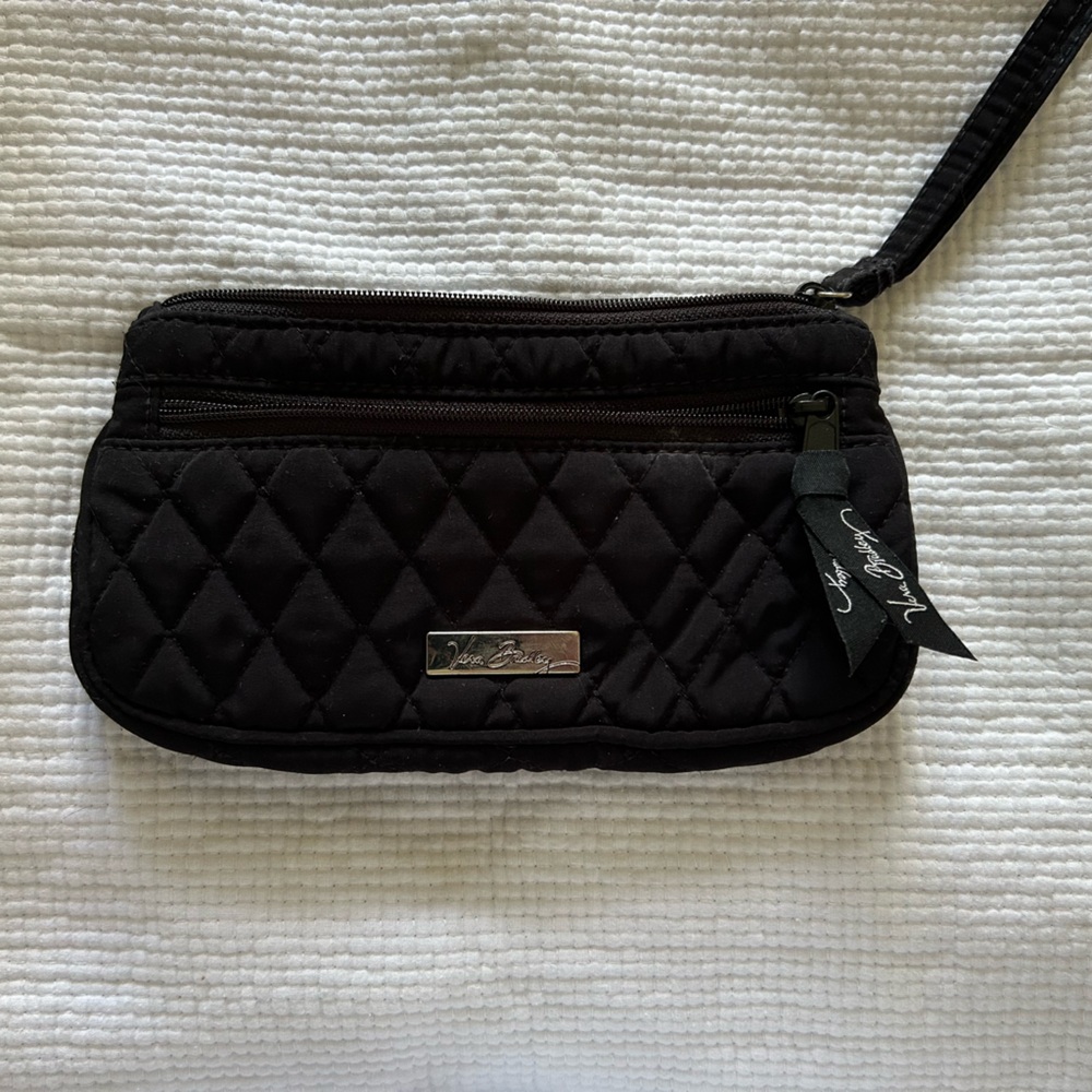 Vintage Vera Bradley Black Quilted Women's wristlet